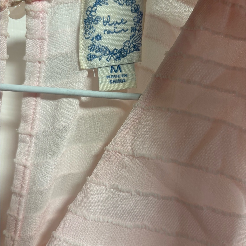 Blue Rain Light Pink Layered Romper - Picture 2 of 3